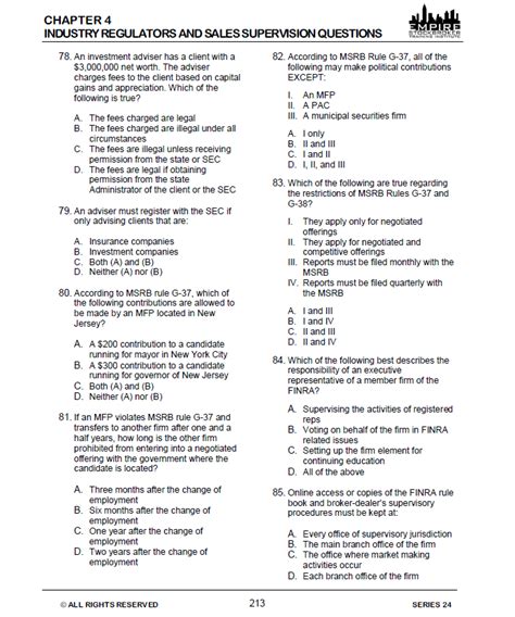Series 24 Exam .